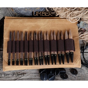 LYKKE Umber Interchangeable Circular Knitting Needle Set: 5&quot; Birch Wood