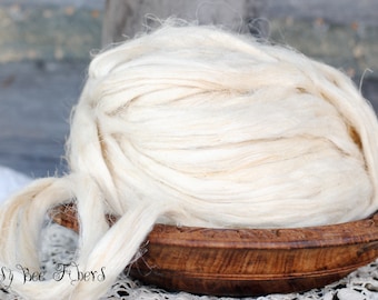 HEMP Top Undyed Natural Ecru Vegan Roving Fiber for spinning