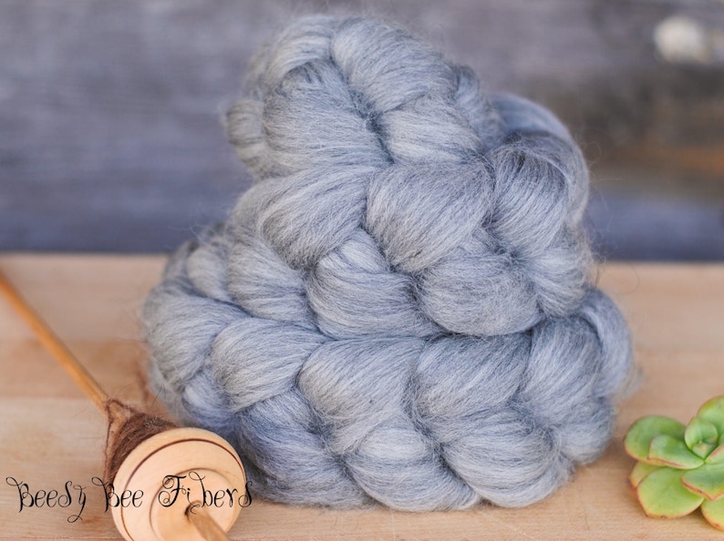 Undyed Soft Natural GRAY MERINO Combed Top Wool Roving Etsy
