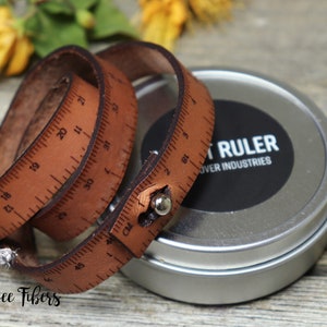WRIST RULER Leather Wristband - Knitting -Crochet - Sewing - Notions - Accessories
