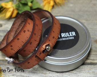 WRIST RULER - Leather Wristband - Knitting -Crochet - Sewing - Notions - Accessories