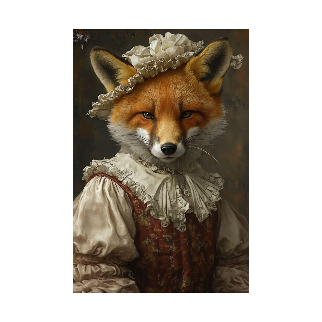 Animal Poster Collection lady Fox of the Manor poster Size 16 X 24 - Etsy