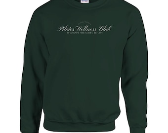 Cozy Pilates Crewneck Sweatshirt | Soft Cotton Blend | Health & Wellness Activewear | Perfect for Yoga and Fitness | Gildan 18000