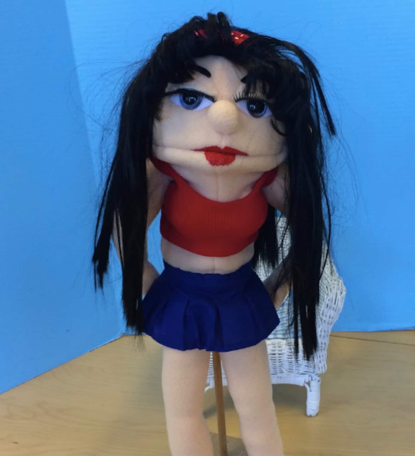 Jeffy's girl friend Britknee puppet from The Youtube Etsy
