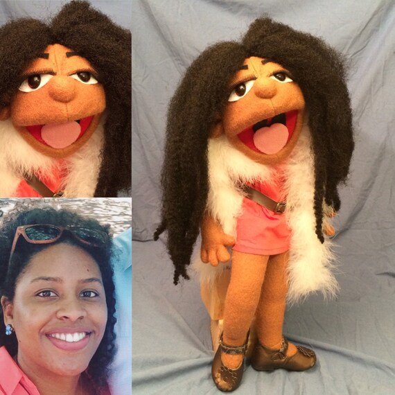Custom Made Look Alike Portrait Muppet Puppet Lover Gift Etsy