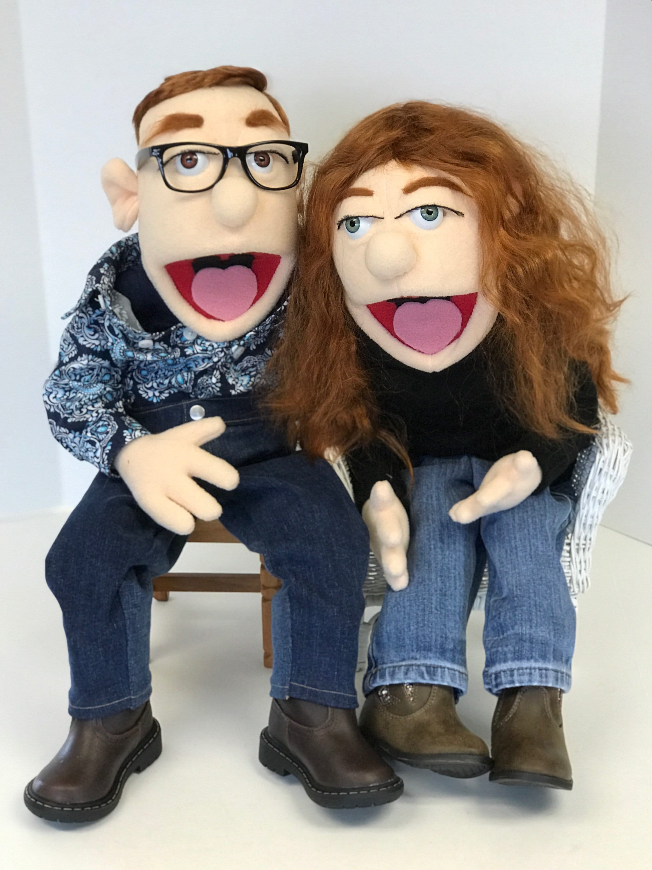 Custom made look alike portrait Muppet Puppet lover gift Hand puppet