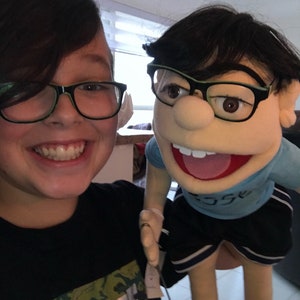 My CHILD portrait  Muppet Puppet custom made CHILD look alike puppet.