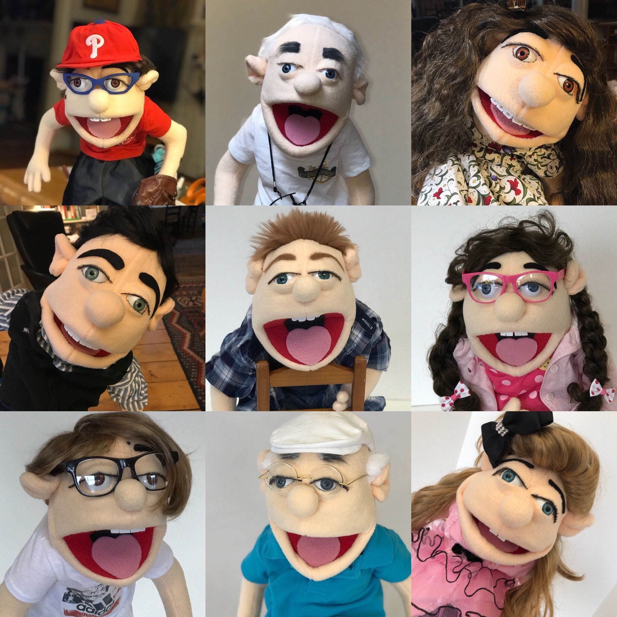 Custom made look alike portrait Muppet Puppet lover gift Hand puppet ...