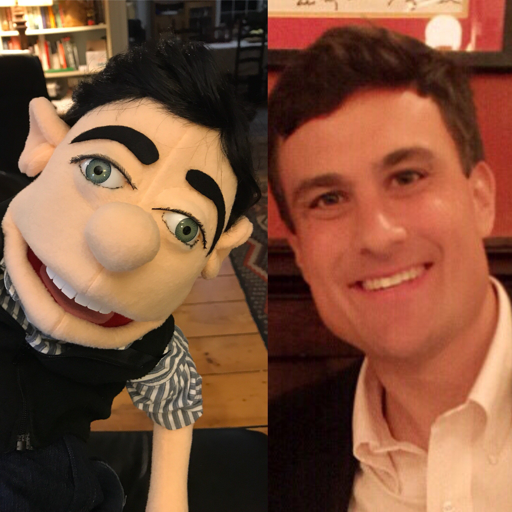 Custom made look alike portrait Muppet Puppet lover gift Hand puppet