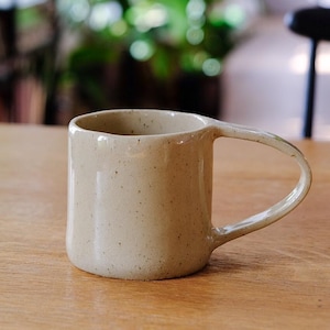 Handmade Speckled Stoneware Coffee Mug: Rustic Farmhouse Tea Cup