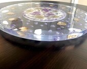 Epoxy rotating base, circular, for dining or living room. More comfort for your guests.
