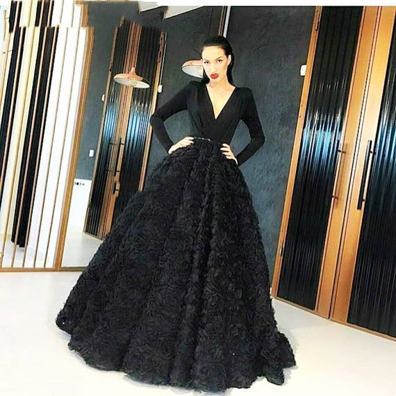 Miss Aster In Her Rosette Ballskirt Decadent Floor Length 3d Etsy