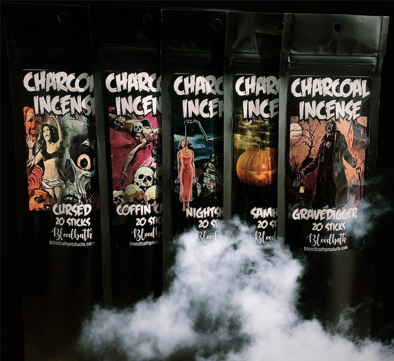 Hand Dipped Charcoal Incense 20 Sticks image 1
