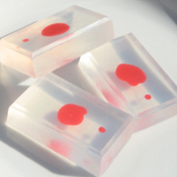 The "Mini Dexter" Set of 3 Dexter Blood Slide Guest Soaps Bloodbath