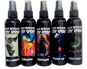 Spray corporel réducteur de puanteur Bloodbath - Choisissez votre parfum