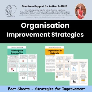 Executive Function Support for ADHD Autism Spectrum Adult Coping Tools ...