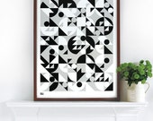 Stronger in Monochrome - decorative screen print