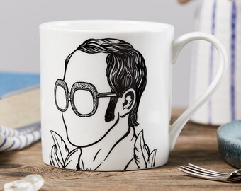 Elton John Mug, Elton John Fine Bone China Cup, Elton John Merchandise