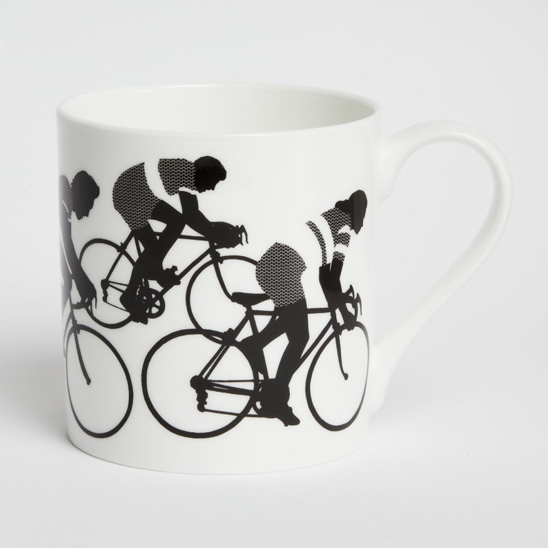 Cycling Mug, Cyclists Fine Bone China Cup, Cycling Gift image 2