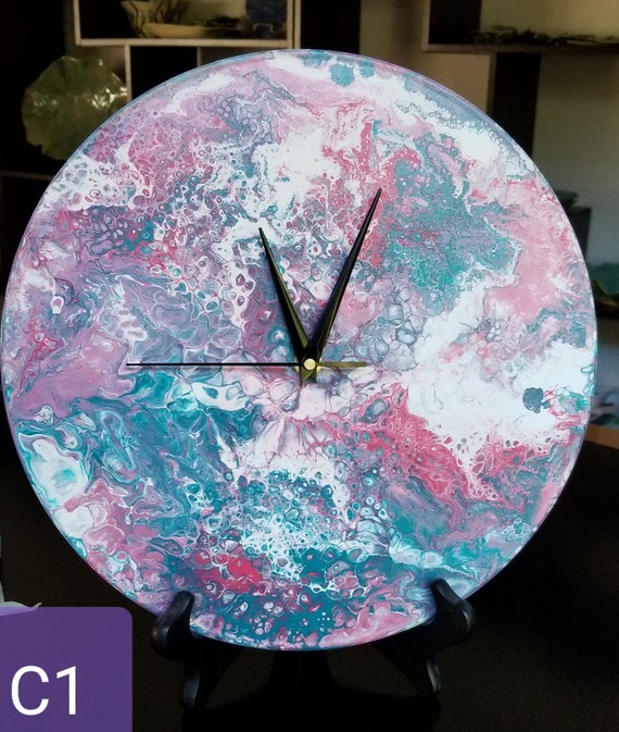Horloges Acrylique Pour Peinture Vinyl Record Horloge Etsy