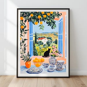 Henri Matisse Open Window | Fauvism Landscape Art Print | Modern Abstract Poster | Colorful Rural Art | Printable Wall Art |Digital Download
