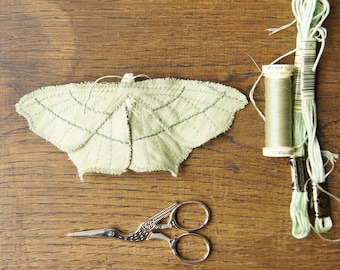 PDF pattern + video tutorial Geometer Moth Soft Sculpture step-by-step