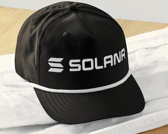 Solana Logo Golf Rope Cap Crypto Bitcoin Ethereum Outdoor Hat