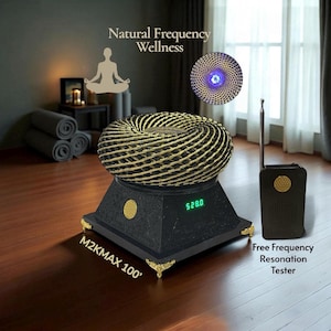 100 FT Long Range Sine Wave Frequency Whole Home Harmonizer- for Vibrational Wellness, Quantum meditation, relaxation & sleep.