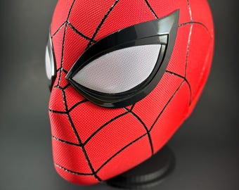 Máscara de cosplay con casco de Spiderman impreso en 3D con detalles pintados a mano / Tamaño personalizado disponible