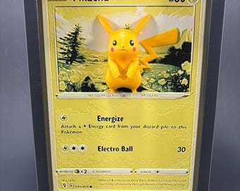Framed 3D Printed Pokemon Card, HueForge Fan Art