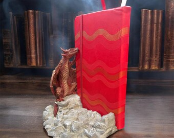 Dragon Book Stand – Fantasy Book Display, Hand-Painted or Multicolor 3D Printed Holder