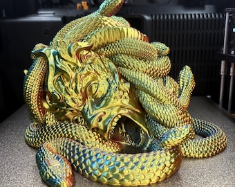 Gorgon Demise 3D Printed Dice Tower | Fantasy Tabletop Dice Roller & Storage | Custom Colors Available