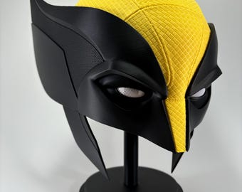 3D Printed Wolverine Cowl, Magnetic Cosplay Mask