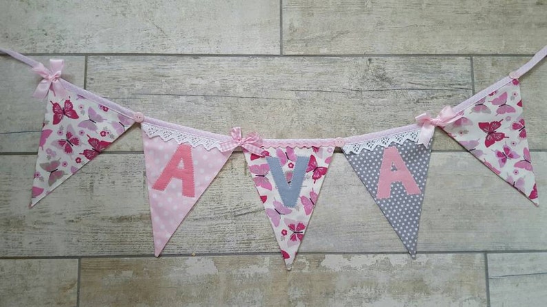 personalised nursery bunting