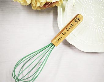 Custom Whisk, Personalized Whisk for the Cook, Kitchen Favor, Personalized Whisk, Engraved Kitchen Cooking, Egg Beater, Housewarming Gift