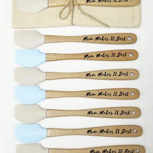Aangepaste spatel, gepersonaliseerd keukengerei, minispatel, gepersonaliseerde spatelset, chef-koks en kookliefhebbers, bakgereedschap, huwelijkscadeau