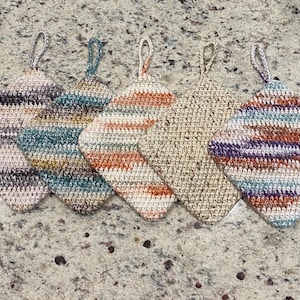 100% Cotton Crochet Hot Pad | Crochet Pot Holder, Crochet Trivet, Double Thick Pot Holder, Kitchen Essentials, Housewarming gift, Handmade