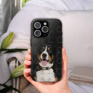 Personalized Pet Phone Cases Custom Dog Cat Photo Phone Cover, Phone Case iPhone and Samsung Custom Pet Face Phone Case Personalized Gifts