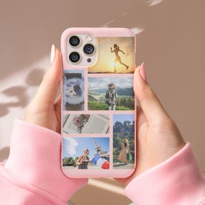 Memory Photo Phone Case Personalized Photo Collage Phone Cases Custom Image iPhone Case Aesthetic Photo Phone Case Personalized Gifts Cases