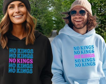 No kings Graphic Tee and Hoodie: Bold Text, Statement Piece, Streetwear Style