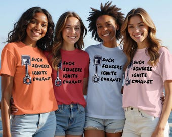 Piston Engine T-Shirt: Streetwear Mechanic Style, Automotive Enthusiast Tee and Hoodie