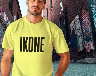 Ikone word T-Shirt: Bold Statement, Unisex Fit, Casual Streetwear Tee
