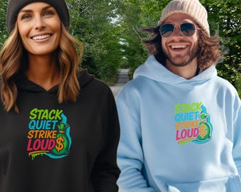 Stack Quiet Strike Loud T-Shirt: Bold Statement Graphic Tee, Streetwear Style