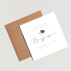 Personalised Graduation Card | University Graduation | Custom Congratulations Card