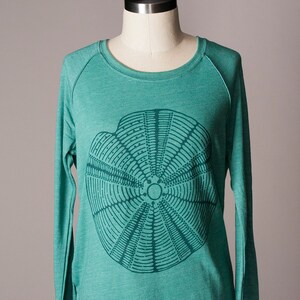 women's pullover sweatshirt, women's sweatshirt, sea urchin, ocean inspired