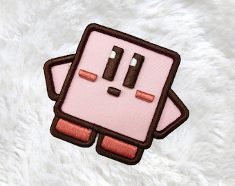 Kirby Cube Friend - 3" Puff Embroidered Iron-on Patch
