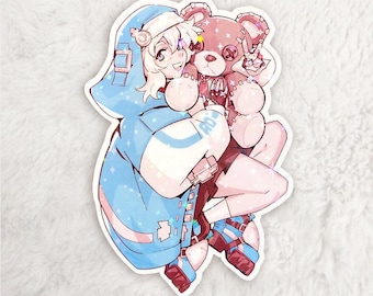 Guilty Gear - Bridget + Roger - 4&quot; Sparkle Holo Vinyl Sticker