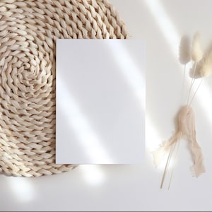 5"x7" Folded Blank set of cards and envelopes Kraft Paper White Cardstock Watercolour paper Greeting Card, Christmas Card, Birthday Card