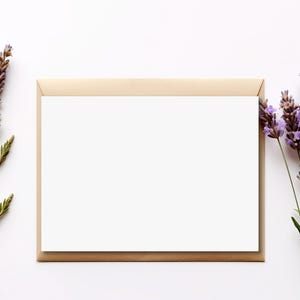 Ensemble plat vierge de 5 x 7 po. de cartes et d'enveloppes Papier kraft, papier cartonné blanc, papier aquarelle, carte de voeux, carte de Noël, carte d'anniversaire
