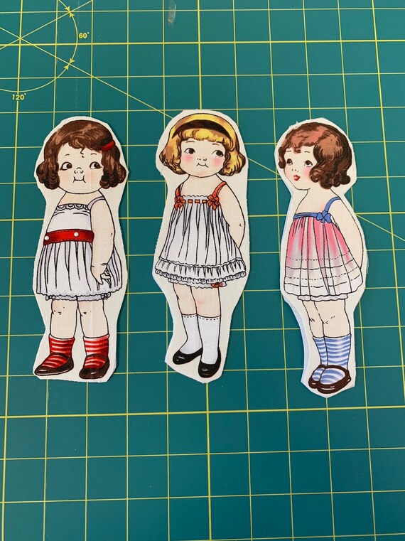 fabric paper dolls